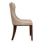 Manhattan Comfort Reine Faux Leather Dining Chair (Set of Two) in Cream and Walnut DC007-CR - alternate 4